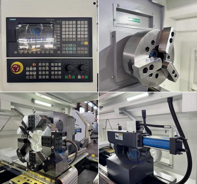 Mesin Bubut CNC Otomatis Horizontal 380V Ck6163 Dengan Lubang Spindel 105mm 1