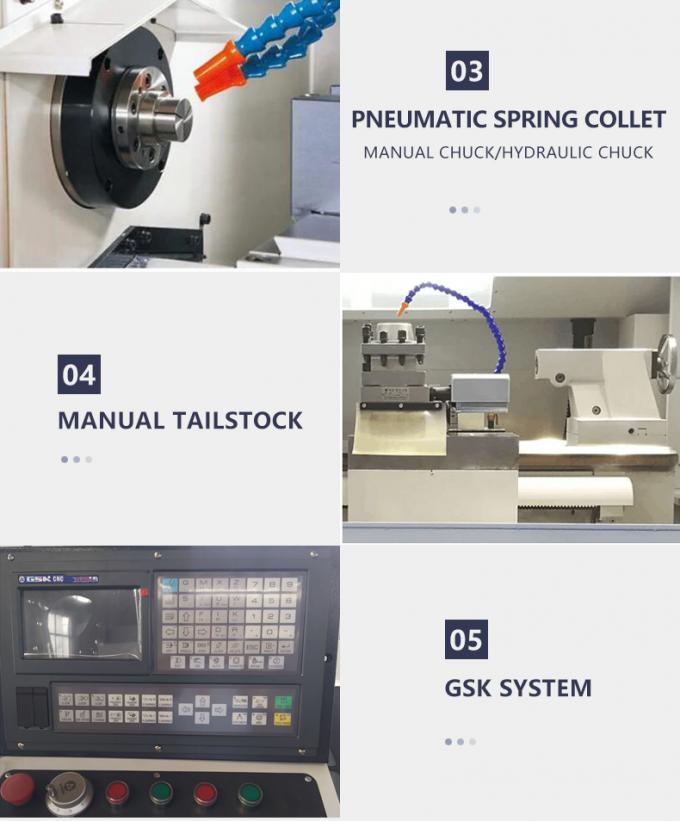 CK0640 Mesin pemotong mesin bubut vertikal mesin CNC otomatis flat bed horizontal 2