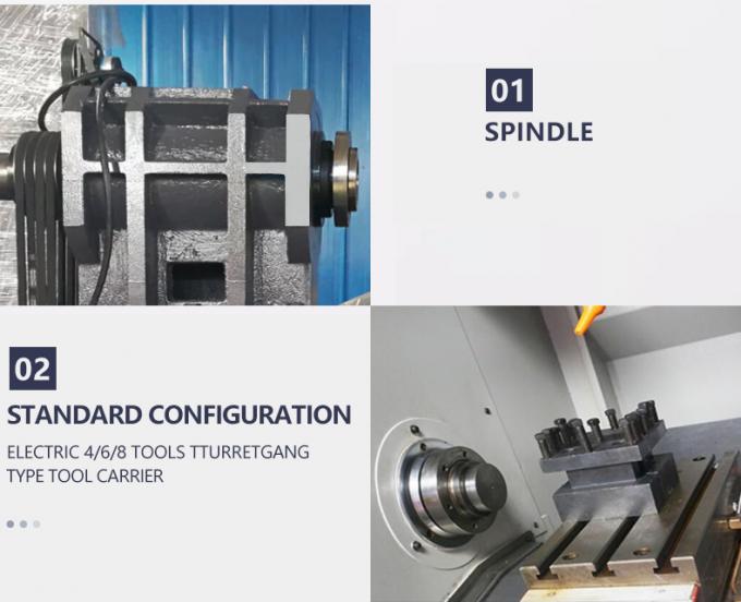 CK0640 Mesin pemotong mesin bubut vertikal mesin CNC otomatis flat bed horizontal 1