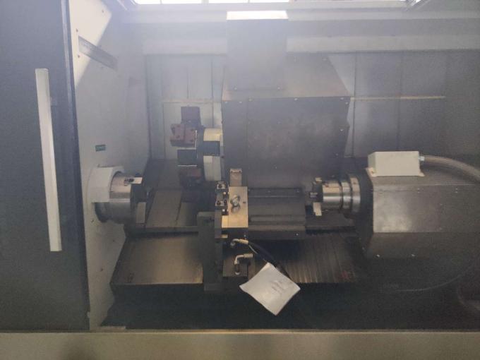 Double Spindle Slant Bed Otomatis Cnc Lathe TCK56Y Dengan Sub Spindle Drive Cnc Lathe Turning 1