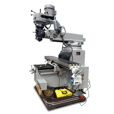 Mekanik M4 Turret Head Milling Machine Alat Universal Vertikal Untuk Memotong Logam