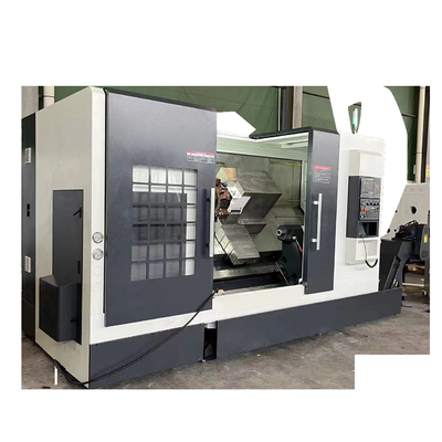 TCK56 Slant Bed CNC Turning Lathe Mesin Otomatis Penuh Presisi Tinggi