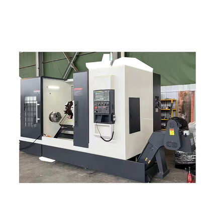 TCK56 Slant Bed CNC Turning Lathe Mesin Otomatis Penuh Presisi Tinggi