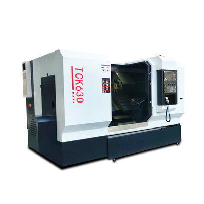 45 derajat CNC Metal Mesin Lathe Tck630 Slant Bed Turning Center