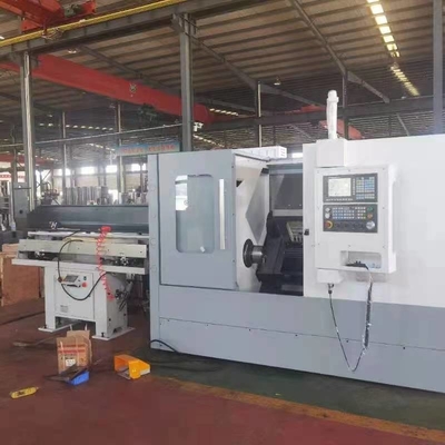 Tinggi Precision Horizontal Slant Bed CNC Mesin Lathe TCK46P
