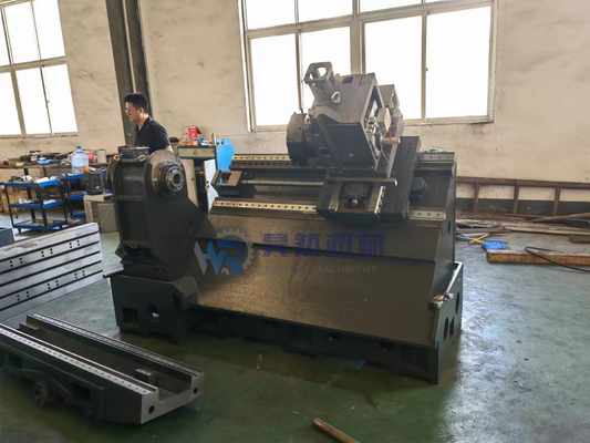 Tinggi Precision Horizontal Slant Bed CNC Mesin Lathe TCK46P