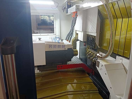 Otomatis Precision CNC Lathe Machine Dengan Fanuc SYNTECs Sistem Kontrol Sm205