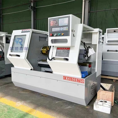 CK6150-750mm CNC mesin bubut mesin bubut tempat tidur datar 220V