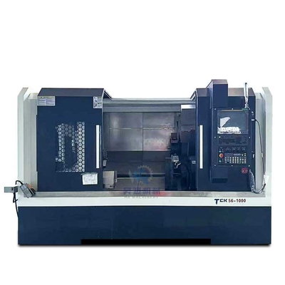 Horizontal Tck56-1000 Slant Bed Cnc Lathe Mesin presisi tinggi