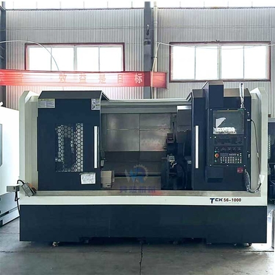 Horizontal Tck56-1000 Slant Bed Cnc Lathe Mesin presisi tinggi