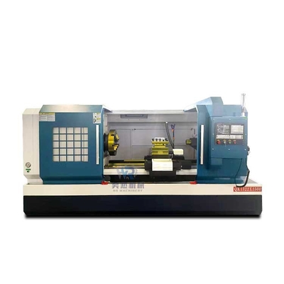 Qk1322 Double Chuck Horizontal Flat Bed Otomatis CNC Pipe Threading Mesin Lathe Untuk Logam