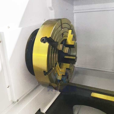 Qk1322 Double Chuck Horizontal Flat Bed Otomatis CNC Pipe Threading Mesin Lathe Untuk Logam